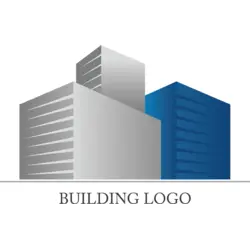3d Building Design Logo PNG Vector logo