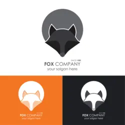 Grey Fox Logo Vector SVG and Transparent PNG logo