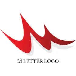 M Letter Design Logo Vector SVG and Transparent PNG logo