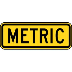 METRIC TRAFFIC SIGN Logo PNG Vector logo