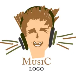 Music Phone Head Fashion Logo PNG Vector logo