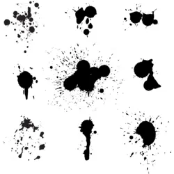 Nine Ink Splats Logo PNG Vector logo