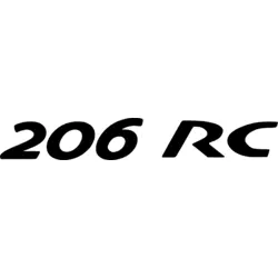peugeot 206 rc Logo Vector SVG and Transparent PNG logo