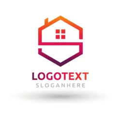 Polygonal house Logo PNG Vector logo