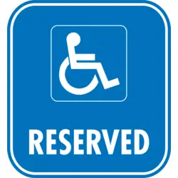 RESERVED PARKING ROAD SIGN Logo PNG Vector logo