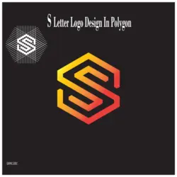 S Letter Design In Polygon Logo PNG Vector logo