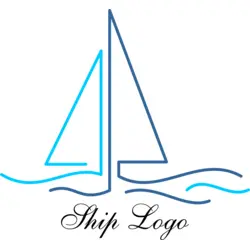 Ship Beach Holiday Logo PNG Vector logo