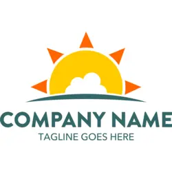Sun with summer Logo PNG Vector logo