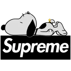 supreme snoopy sticker Logo Vector SVG and Transparent PNG logo
