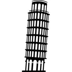 The Tower of Pisa Logo Vector SVG and Transparent PNG logo