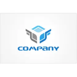 Winged Cube Logo PNG Vector logo