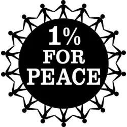 1% For Peace Logo PNG Vector logo