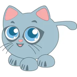 Baby cat Logo PNG Vector logo