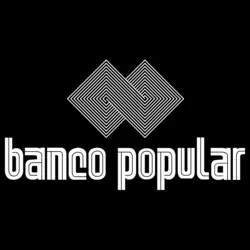 Banco Popular antiguo vertical fondo negro Logo PNG Vector logo