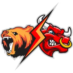 Bear vs Bull Logo PNG Vector logo