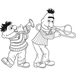Bert and Ernie Logo PNG Vector logo