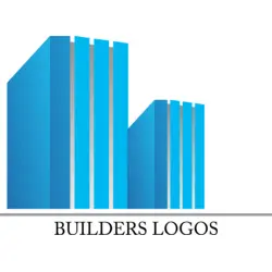 Blue Building Construction Logo PNG Vector logo
