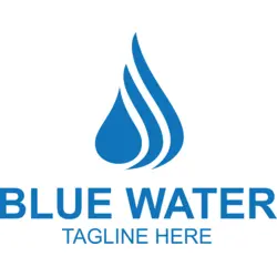 Blue Water Logo PNG Vector logo