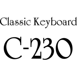 C-230 Classic Keyboard Logo PNG Vector logo