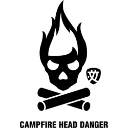 Campfire Head Logo PNG Vector logo