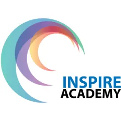 Colorful Curved Inspire Academy Logo PNG Vector logo