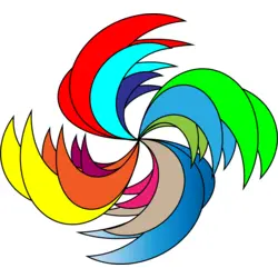 Colors Star Logo PNG Vector logo