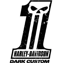 dark custom - harley davidson Logo PNG Vector logo