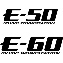 E-50 E-60 Music Workstation Logo PNG Vector logo