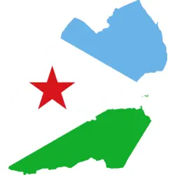 Flag map of Djibouti Logo PNG Vector logo