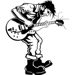 Guitarist Logo PNG Vector logo