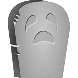 halloween tombstone face Logo PNG Vector logo