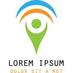 Happy Green Human Logo PNG Vector logo