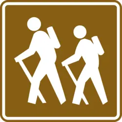 HIKING TOURIST SIGN Logo PNG Vector logo
