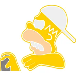 Homero Manejando Logo PNG Vector logo