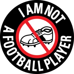I am not a football player Logo PNG Vector logo