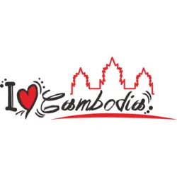I Love Cambodia Logo PNG Vector logo
