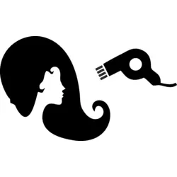 Lady hairdresser Logo PNG Vector logo