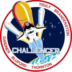 NASA STS-8 Insignia Challenger Logo PNG Vector logo