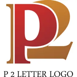 P2 Letter Logo PNG Vector logo