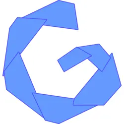 Paper G Letter Logo PNG Vector logo