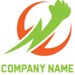Power Fist Thunder Logo PNG Vector logo
