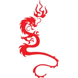 Red Dragon Logo PNG Vector logo