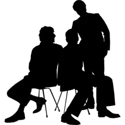 Silhouette Man Logo PNG Vector logo