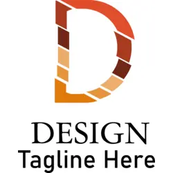 Sliced D Letter Company Logo PNG Vector logo