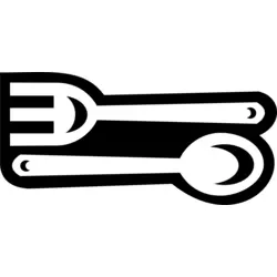 Spoon Fork Logo PNG Vector logo