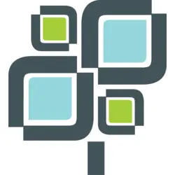 Square Flower Logo PNG Vector logo