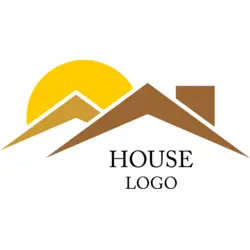 Sun House Building Logo PNG Vector logo