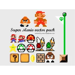 Super Mario Pack Logo PNG Vector logo