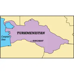 TURKMENISTAN MAP Logo PNG Vector logo