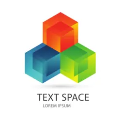 Colored geometric Logo PNG Vector logo